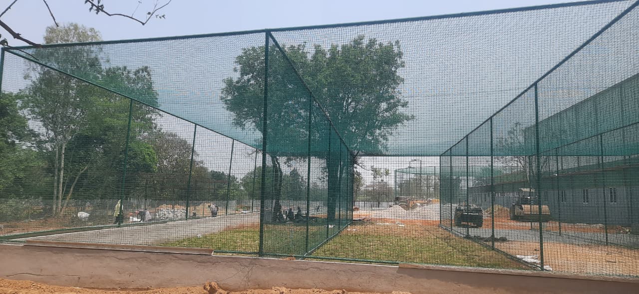 Cricket practice nets at C Sports