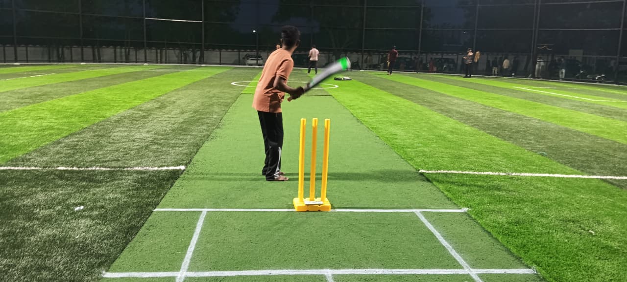 Night cricket action at C Sports